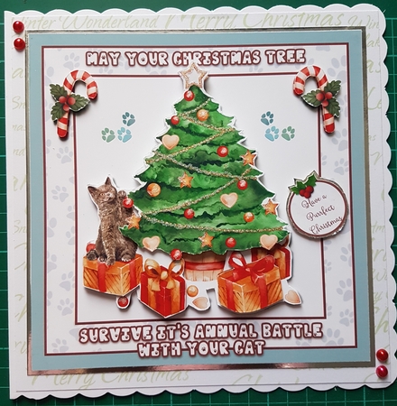 CAT VERSUS CHRISTMAS TREE! by Susan Heanes