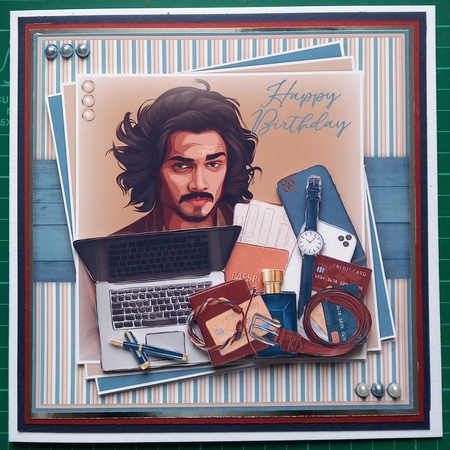 Modern Man Birthday Mini Kit by Susan Heanes