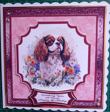 Springtime Springer Spaniel & Cavalier King Charles - 7x7 Mini Kit by Susan Heanes