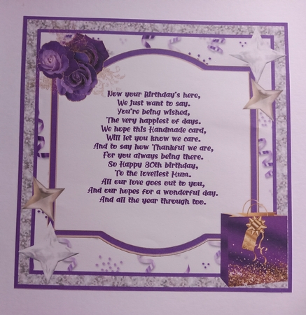 Special 80th Birthday Wishes - Mini Kit by Susan Heanes