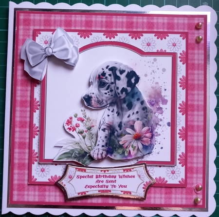 Sweet Little Dalmatian Puppy 7x7 - Mini Kit by Susan Heanes
