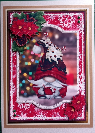 Hot Chocolate Christmas Gnome - 5x7 by Susan Heanes