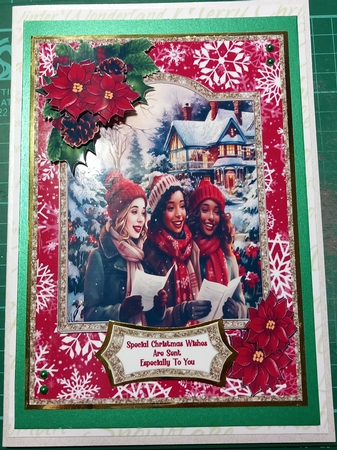 Christmas Carol Singers - 5x7 by Susan Heanes