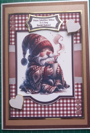 Happy Coffee Gnome - 5x7 by Susan Heanes