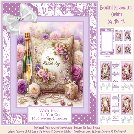 Mothers Day Cushion by Susan Heanes