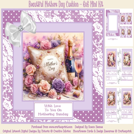 Mothers Day Cushion by Susan Heanes
