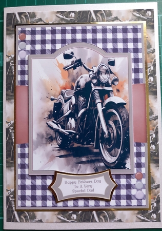 A Vintage Motor Bike - 5x7 by Susan Heanes