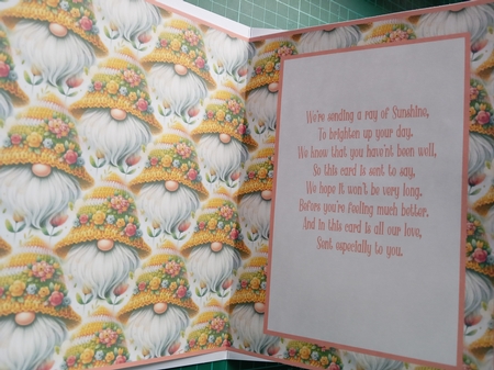 Spring Garden Gnome - Insert by Susan Heanes