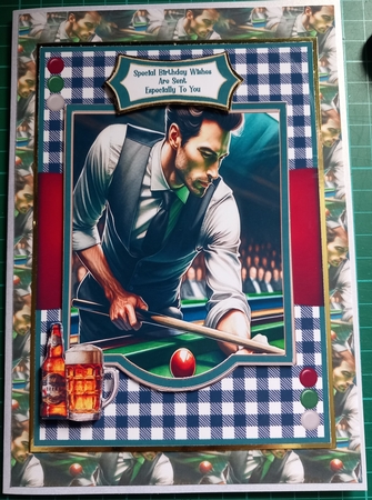 The Snooker Player - 5x7 by Susan Heanes