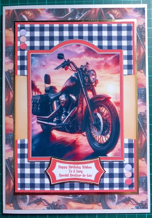 Harley Sunset - 5x7 by Susan Heanes