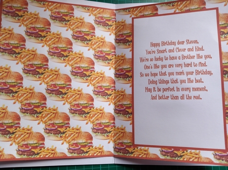 Takeaway Favourites, Cheeseburger & Chips - Insert 2 by Susan Heanes