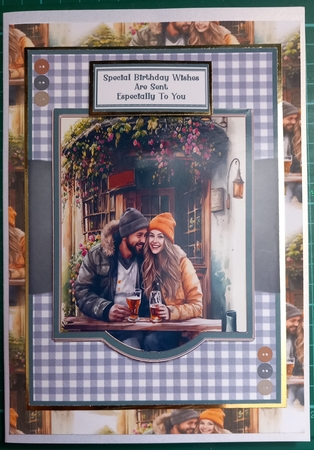 Sat In The Beer Garden - 5x7 by Susan Heanes