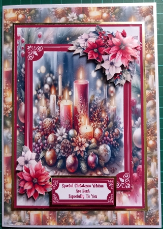 Beautiful Christmas Candles - 5x7 by Susan Heanes