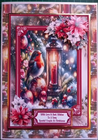 Robin And Candle Light - 5x7 by Susan Heanes