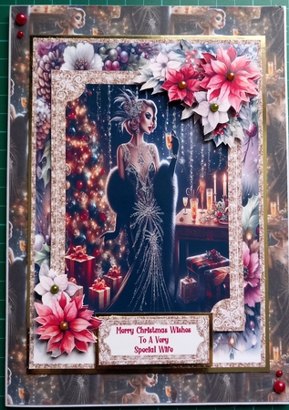 Beautiful Christmas Art Deco - 5x7 by Susan Heanes