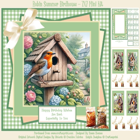 Robin Summer Bird House by Susan Heanes