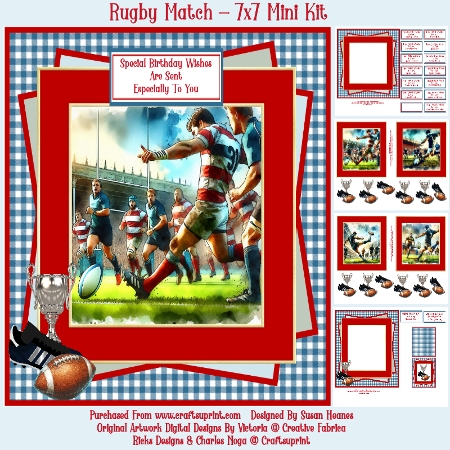 Rugby 1 - For Cardmakers & Designers  by Susan Heanes