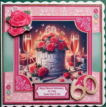 Happy Diamond Wedding Anniversary - 7x7 Mini Kit by Susan Heanes