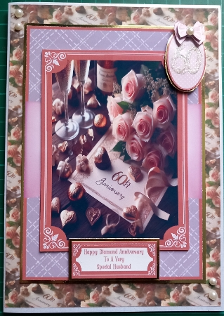 Happy Diamond Anniversary - 5x7 by Susan Heanes