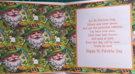 The Lucky St Patricks Day Gnome - 6x6 Insert by Susan Heanes