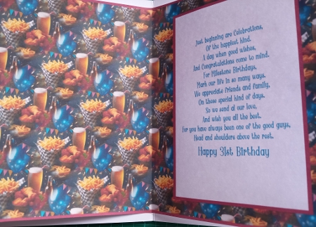 A Favourite Birthday Treat - Insert by Susan Heanes