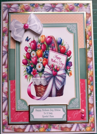 Beautiful Mothers Day Floral Baskets - 5x7 by Susan Heanes