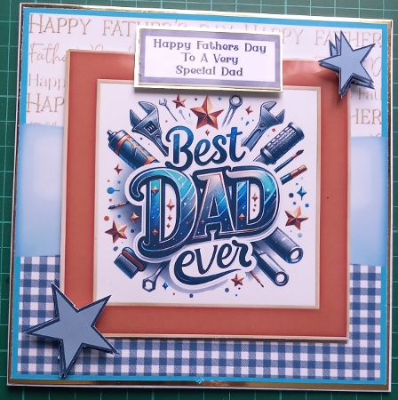 Happy Fathers Day, To The Best Dad Ever - 6x6 by Susan Heanes