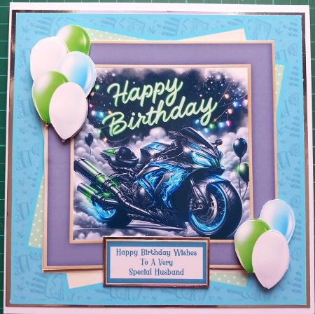 Happy Birthday Biker - 7x7 Mini Kit by Susan Heanes