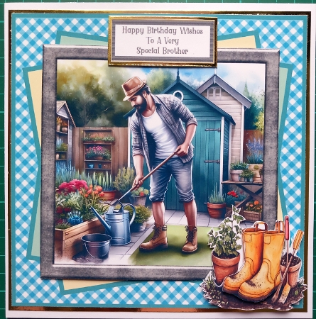 The Gardening Men - 7x7 Mini Kit by Susan Heanes