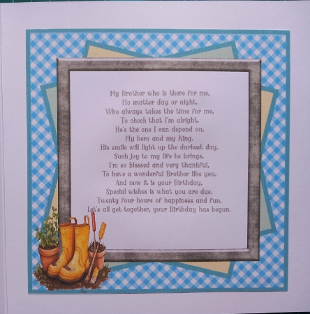 The Gardening Men - 7x7 Mini Kit by Susan Heanes