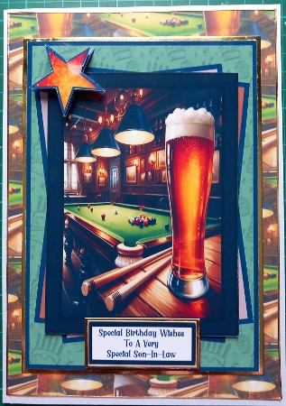 Snooker & Beer - 5x7 Mini Kit by Susan Heanes