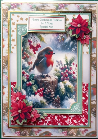 Sweet Robin Redbreast - 5x7 Mini Kit by Susan Heanes