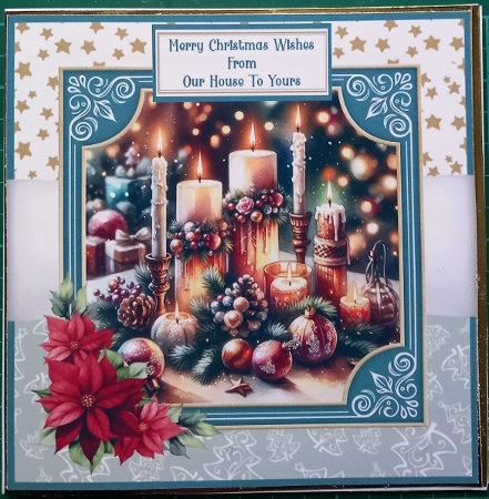 Beautiful Christmas Candles - 6x6 Mini Kit by Susan Heanes