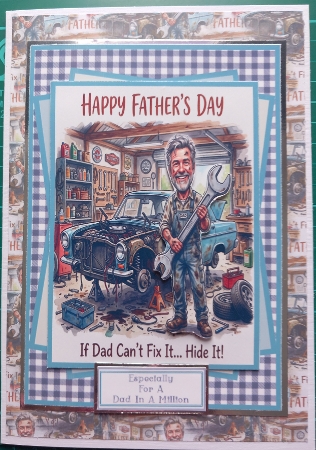If Dad Cant Fix It...Hide It - 5x7 by Susan Heanes