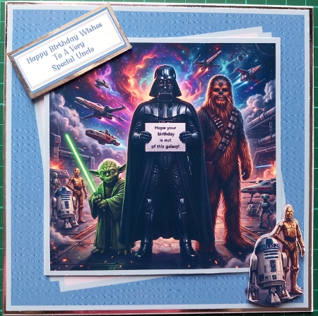 Hope Your Birthday Is Out Of This Galaxy - 6x6 by Susan Heanes