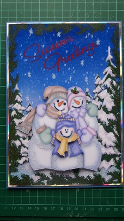 Wishing You Seasons Greetings from the Frosties by Susan Heanes