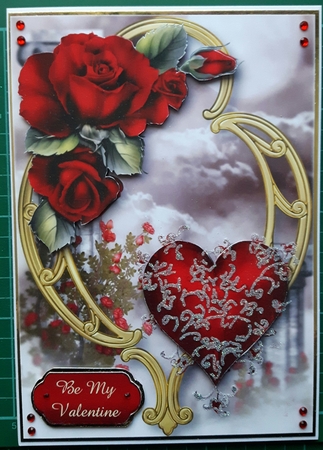 Hearts and Flowers - Red Roses by Susan Heanes