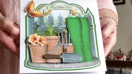 Gardening Time Shaped Card Kit by Susan Heanes