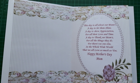 A Perfect Cup Of Tea On Mothers Day Insert by Susan Heanes