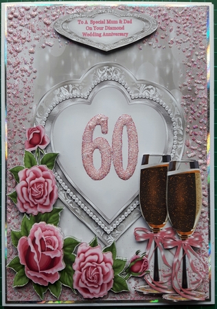 To A Special Couple On Your Diamond Wedding Anniversary Mini Kit by Susan Heanes
