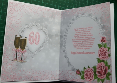To A Special Couple On Your Diamond Wedding Anniversary Mini Kit by Susan Heanes