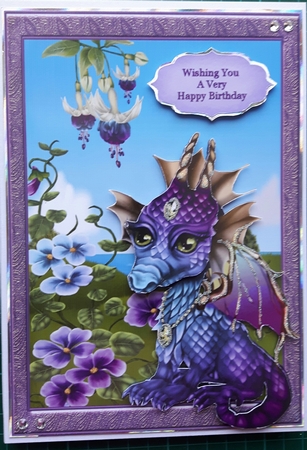 Sweet Little Purple Dragon by Susan Heanes