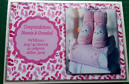 Congratulations On The Birth Of Your Granddaughter by Susan Heanes