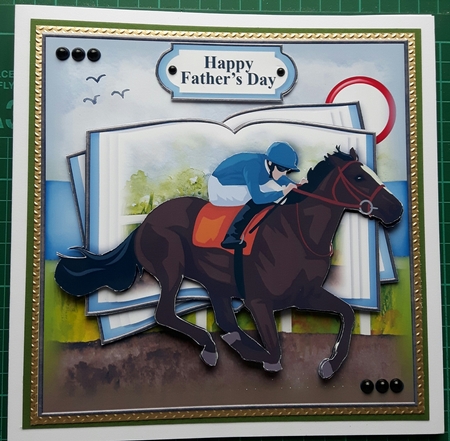 Race Horse Open Book by Susan Heanes