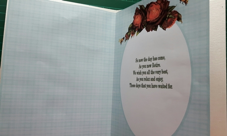 Wishing You An Enjoyable Retirement Insert by Susan Heanes