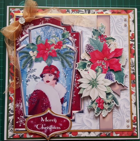 Deco the Halls 2 7x7 Card Front & Insert Mini Kit by Susan Heanes