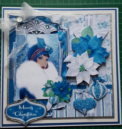 Deco the Halls 3 7x7 Card Front & Insert Mini Kit by Susan Heanes