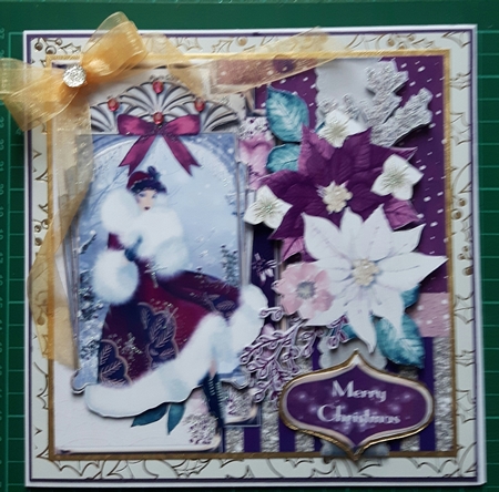 Deco the Halls 4 7x7 Card Front & Insert Mini Kit by Susan Heanes