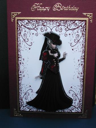Elegance #5 "lady in Red" by Susan Heanes