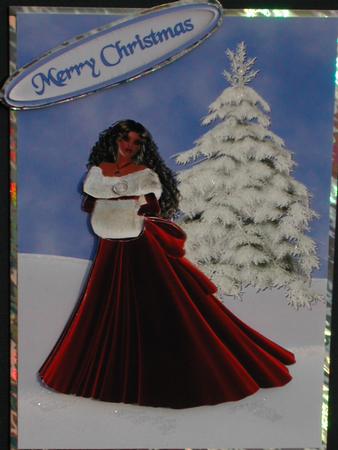 Winter Lady Quick Card by Susan Heanes